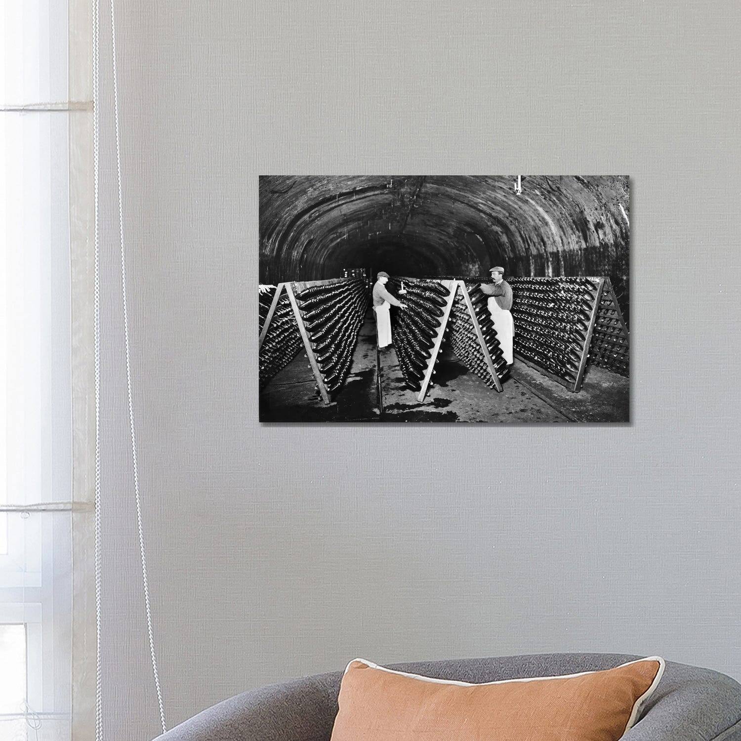 iCanvas "Wine Cellars In Champagne, c.1900" by French Photographer